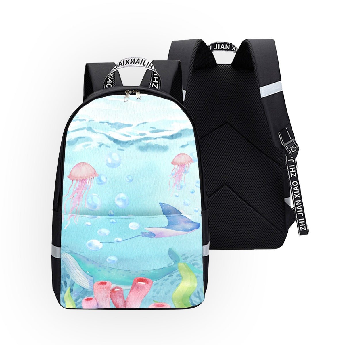 Backpack With Reflective Bar (Designed by Dunbi) - DunbiBeauty, LLC