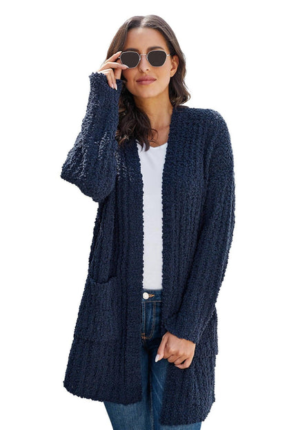 Pebble Beach Textured Cardigan Kiwidrop