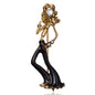 Ballerina Holding a Flower Rhinestone Brooch People Dancing Culture - DunbiBeauty, LLC