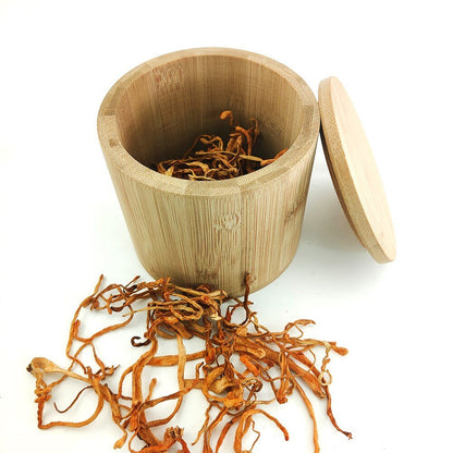 Bamboo Jar For Spices - DunbiBeauty, LLC