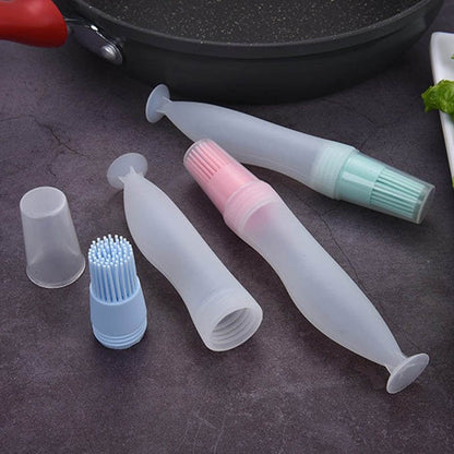 Barbecue Tools Silicone Kitchen Gadgets Portable Temperature Resistant BBQ Basting Brushes Oil Bottle Brush Baking Accessories - DunbiBeauty, LLC