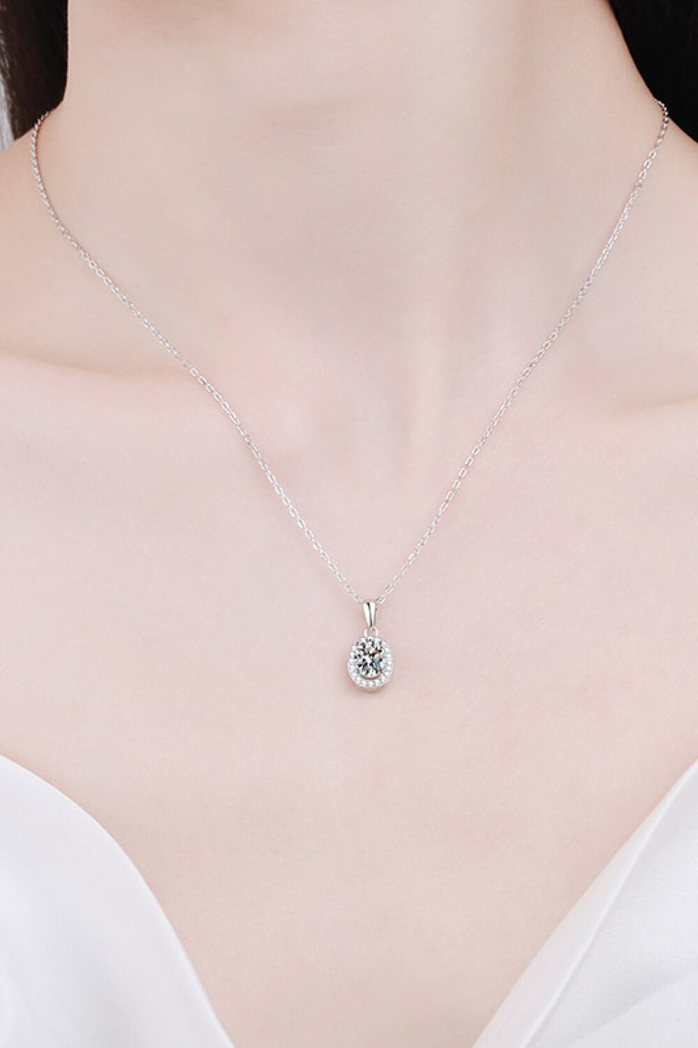 Be The One 1 Carat Moissanite Pendant Necklace - DunbiBeauty, LLC