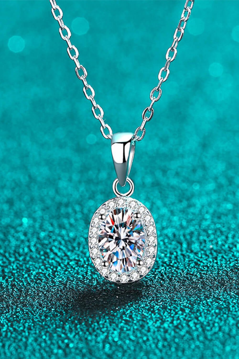 Be The One 1 Carat Moissanite Pendant Necklace - DunbiBeauty, LLC