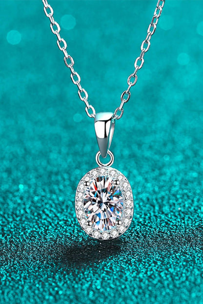 Be The One 1 Carat Moissanite Pendant Necklace - DunbiBeauty, LLC