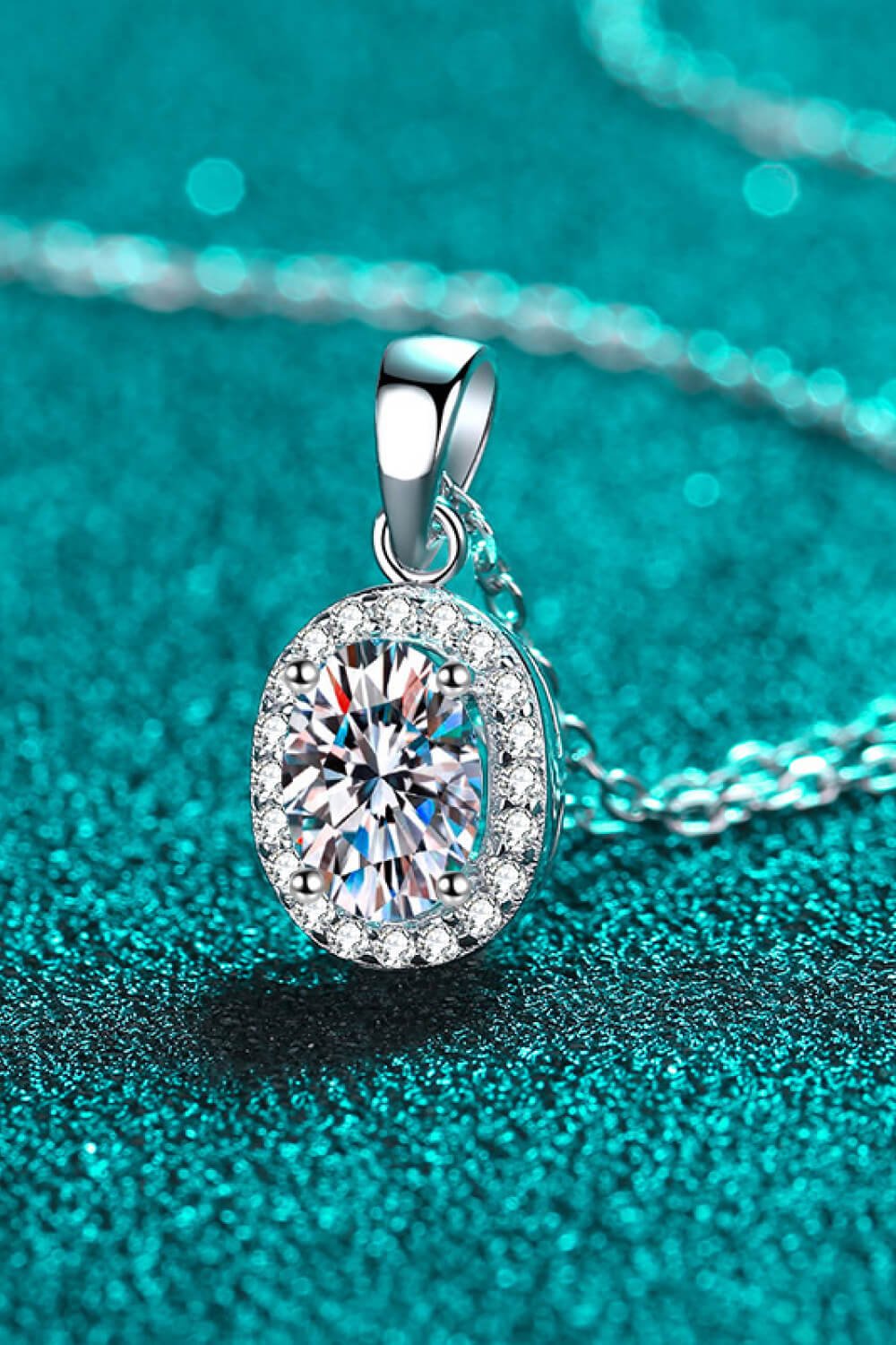 Be The One 1 Carat Moissanite Pendant Necklace - DunbiBeauty, LLC