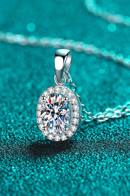 Be The One 1 Carat Moissanite Pendant Necklace - DunbiBeauty, LLC