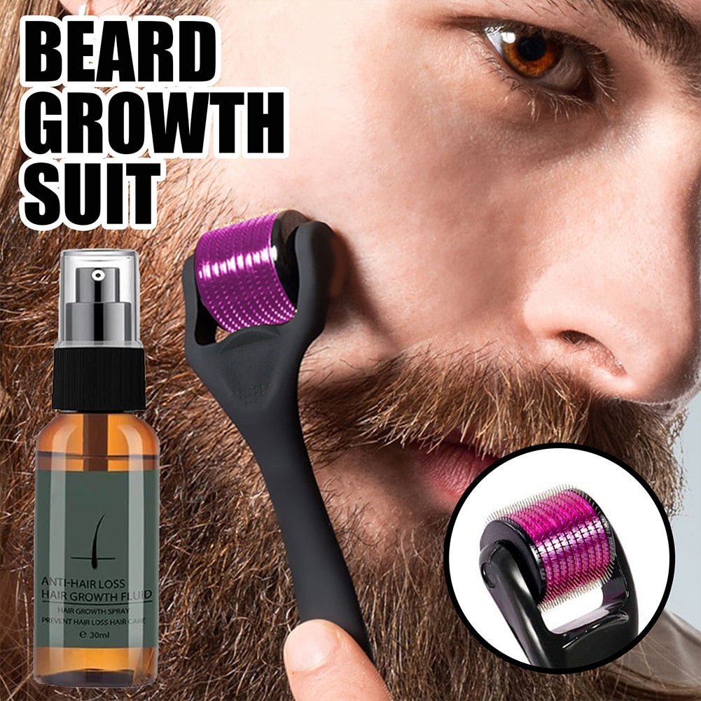 Beard Oil With Roller Set - DunbiBeauty, LLC