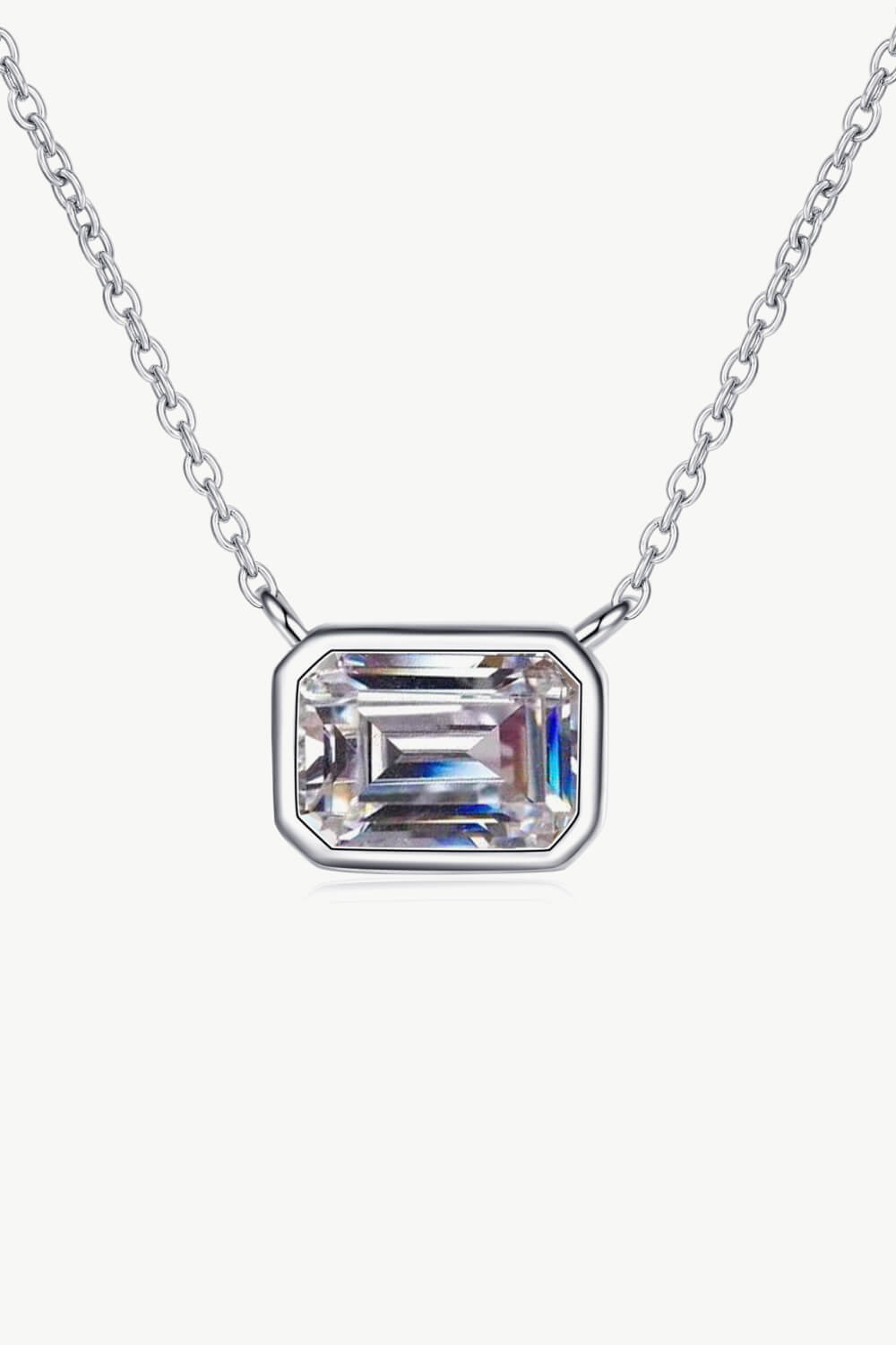 Beautiful Words 1 Carat Moissanite Pendant Necklace - DunbiBeauty, LLC