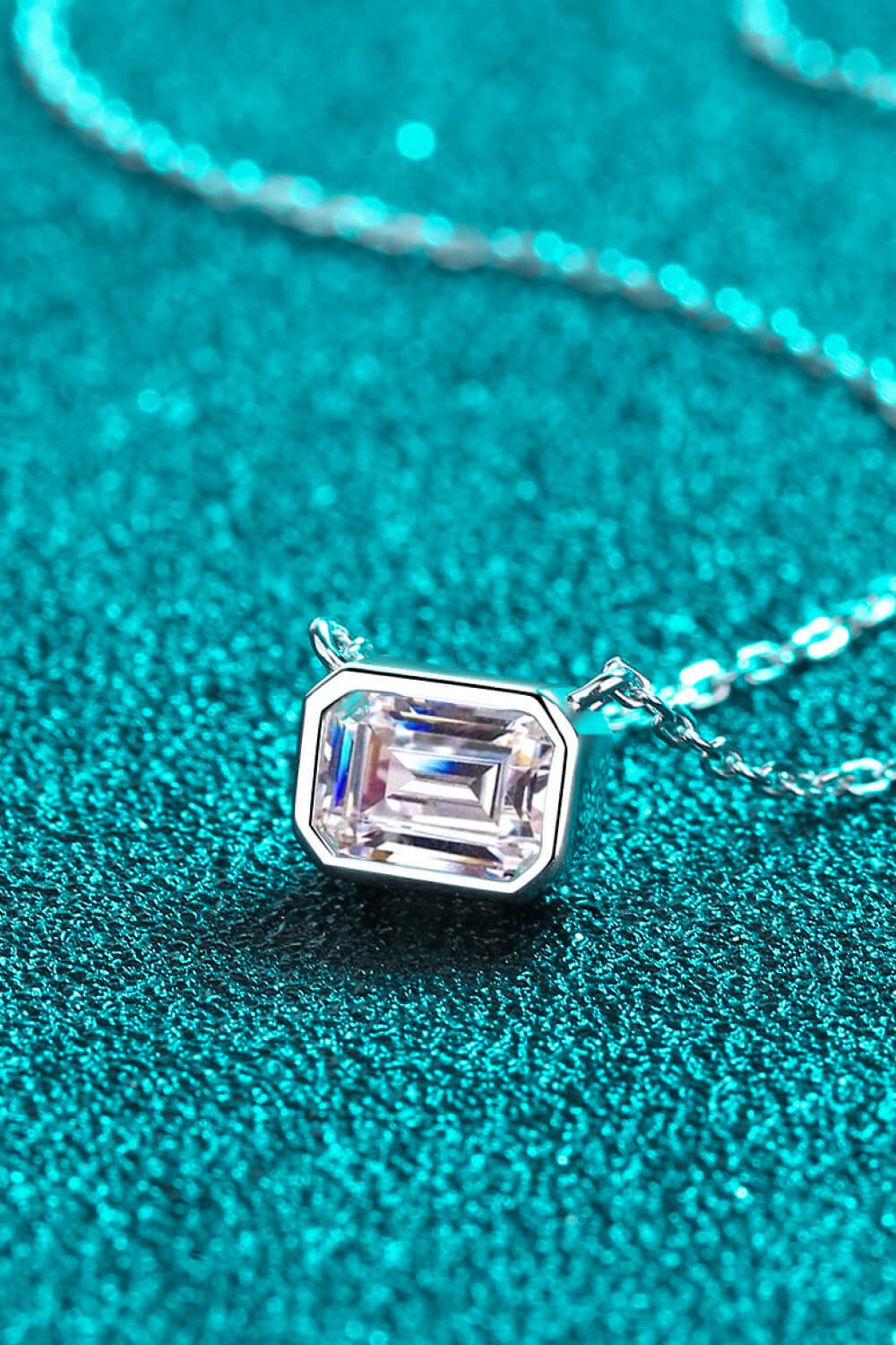 Beautiful Words 1 Carat Moissanite Pendant Necklace - DunbiBeauty, LLC