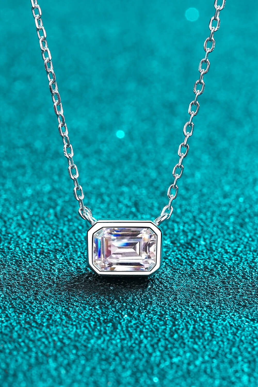 Beautiful Words 1 Carat Moissanite Pendant Necklace - DunbiBeauty, LLC