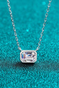 Beautiful Words 1 Carat Moissanite Pendant Necklace - DunbiBeauty, LLC