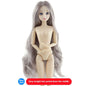 BJD Doll 30cm 20 Movable Jointe Dolls 3D Eyes Bjd Plastic Doll for Girls Toys Long Wig Female Nude Body Fashion Christmas Gift - DunbiBeauty, LLC