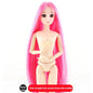 BJD Doll 30cm 20 Movable Jointe Dolls 3D Eyes Bjd Plastic Doll for Girls Toys Long Wig Female Nude Body Fashion Christmas Gift - DunbiBeauty, LLC