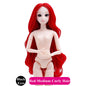 BJD Doll 30cm 20 Movable Jointe Dolls 3D Eyes Bjd Plastic Doll for Girls Toys Long Wig Female Nude Body Fashion Christmas Gift - DunbiBeauty, LLC