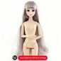 BJD Doll 30cm 20 Movable Jointe Dolls 3D Eyes Bjd Plastic Doll for Girls Toys Long Wig Female Nude Body Fashion Christmas Gift - DunbiBeauty, LLC