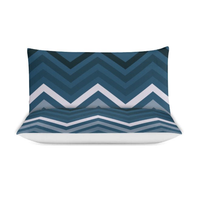 Blue Geometric Galaxy 3-Piece Bedding Set (1 Duvet Cover + 2 Pillowcase) - DunbiBeauty, LLC