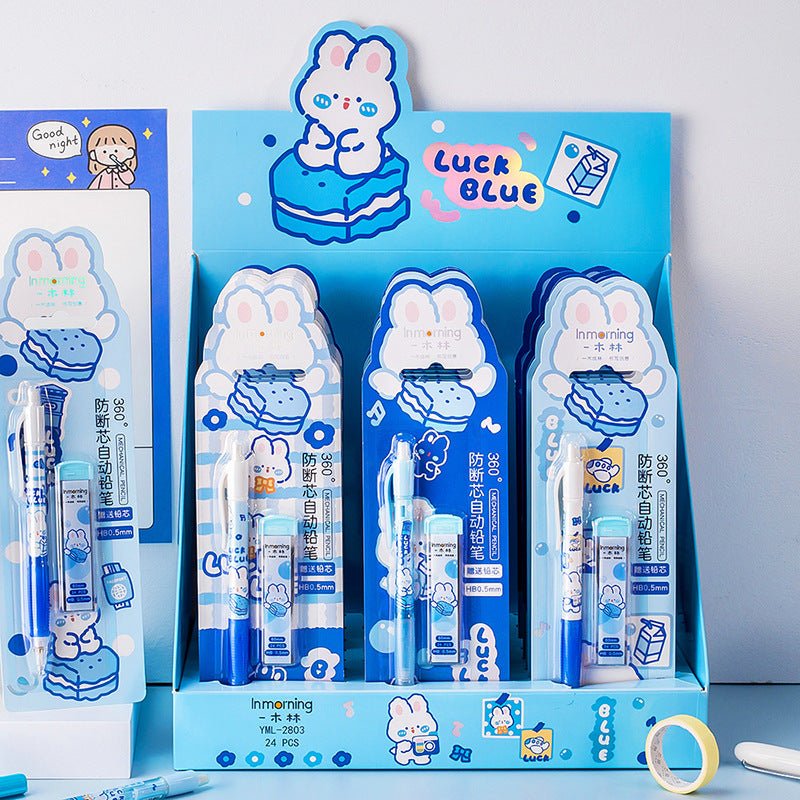 Blue Rabbit Mechanical Pencil Set - DunbiBeauty, LLC