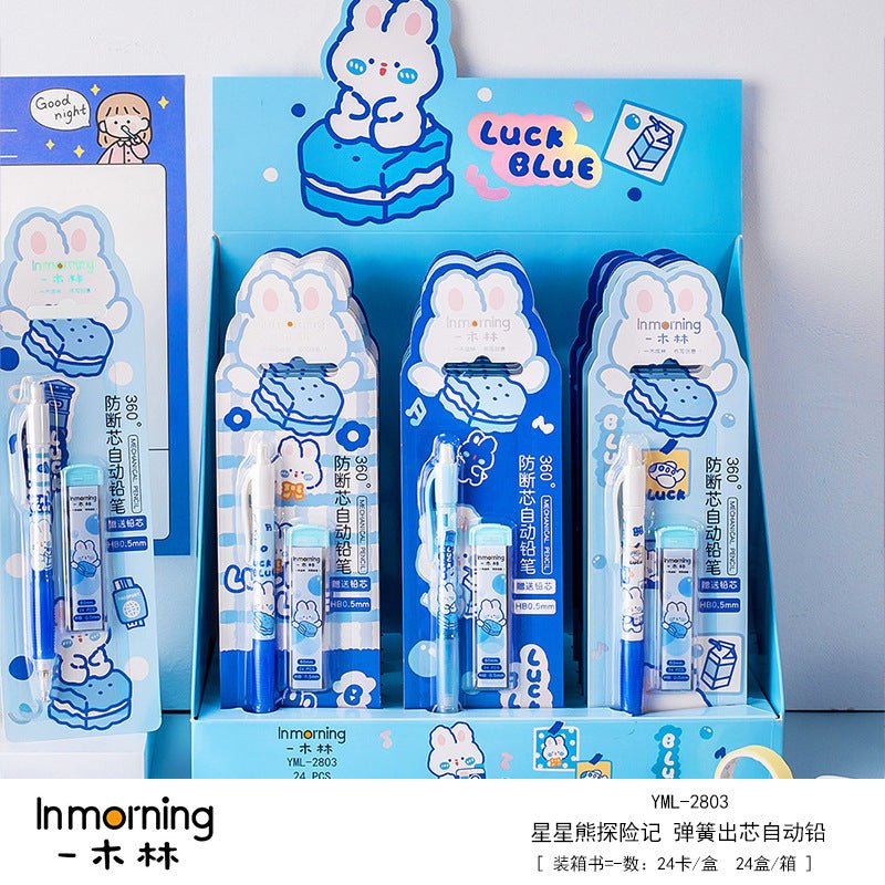 Blue Rabbit Mechanical Pencil Set - DunbiBeauty, LLC