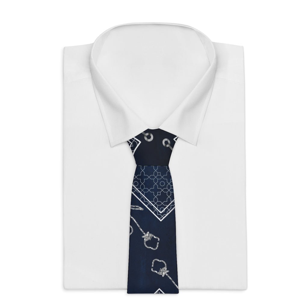 Blue Titanium Gentleman's Business Tie - DunbiBeauty, LLC