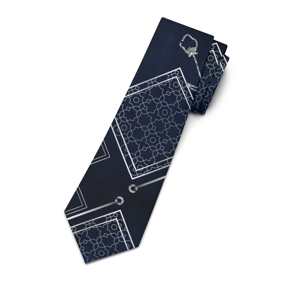 Blue Titanium Gentleman's Business Tie - DunbiBeauty, LLC