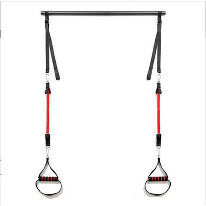 Body Workout Trainer Bar with Resistance Bands Rubber Buckles - DunbiBeauty, LLC