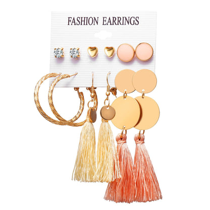 Bohemian Tassel Earring Set - DunbiBeauty, LLC