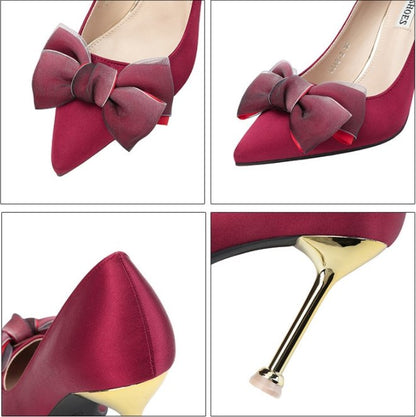 Bow High Heel Stilettos - DunbiBeauty, LLC