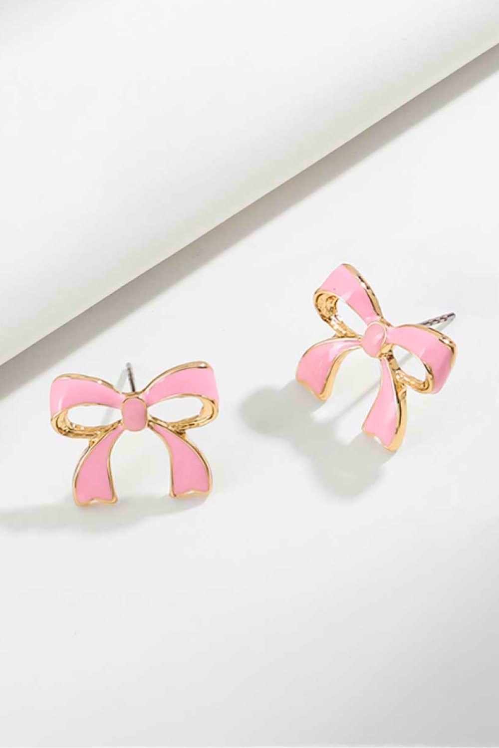 Bow-Shaped Zinc Alloy Earrings - DunbiBeauty, LLC