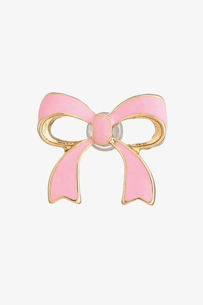 Bow-Shaped Zinc Alloy Earrings - DunbiBeauty, LLC