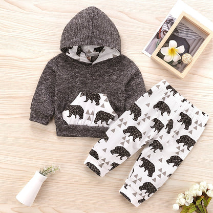 Boy's 2 Piece Animal Print Clothing Sets - DunbiBeauty, LLC