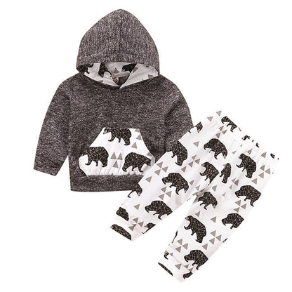 Boy's 2 Piece Animal Print Clothing Sets - DunbiBeauty, LLC