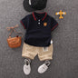 Boy's Short Sleeve Polo Shirt and Pants Set - DunbiBeauty, LLC