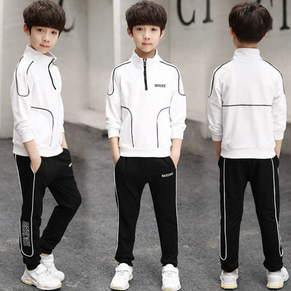 Boy's Sporty Sweat Suit - DunbiBeauty, LLC