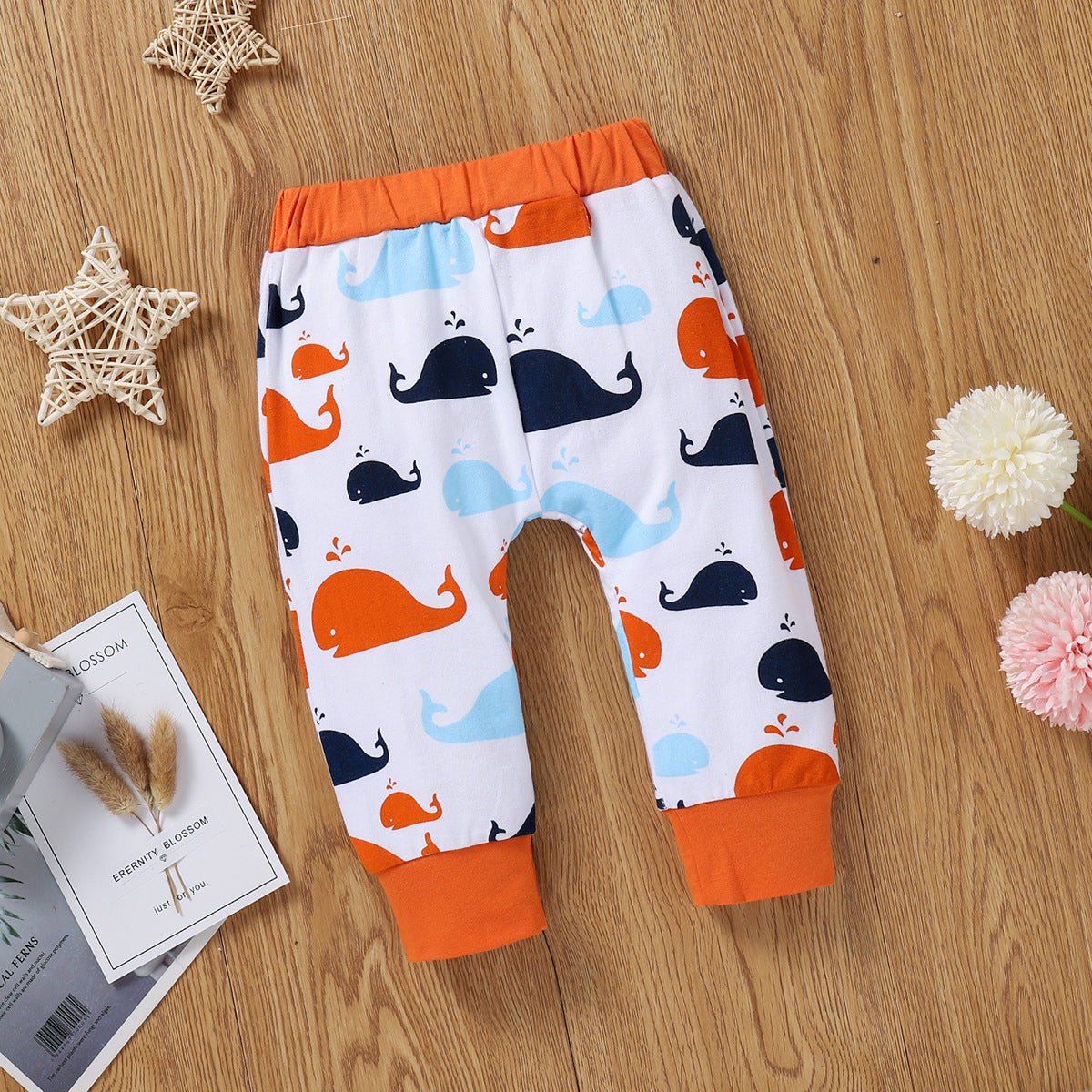 Boys Whale Theme Onesie Hat and Pants Set - DunbiBeauty, LLC