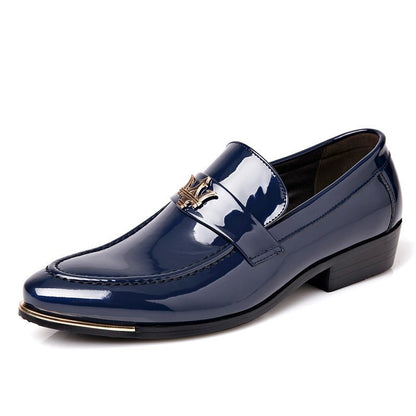 British bright leather pointed men's shoes - DunbiBeauty, LLC