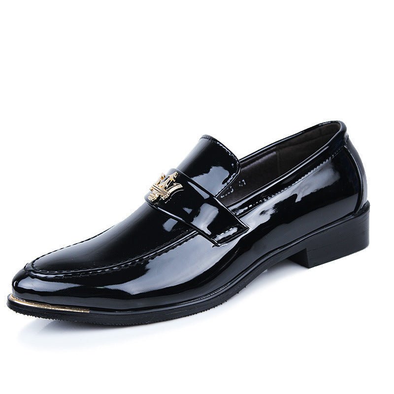 British bright leather pointed men's shoes - DunbiBeauty, LLC