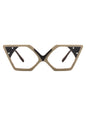 Brown Geometric Acetate Frame - DunbiBeauty, LLC