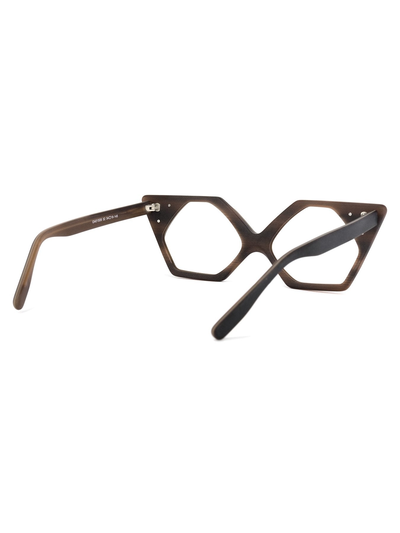 Brown Geometric Acetate Frame - DunbiBeauty, LLC