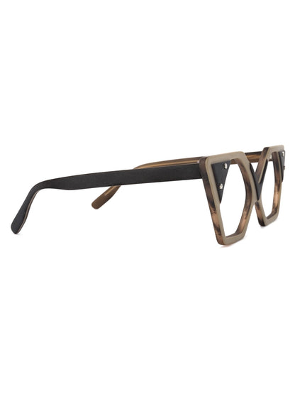 Brown Geometric Acetate Frame - DunbiBeauty, LLC