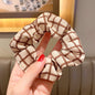 Brown Theme Print Hair Scrunchies - DunbiBeauty, LLC