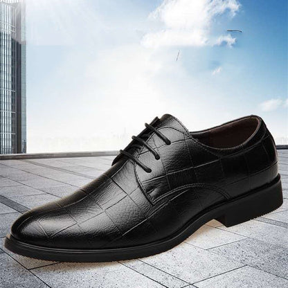 Business British Lace Up Black Casual Korean Style Breathable Shoes - DunbiBeauty, LLC