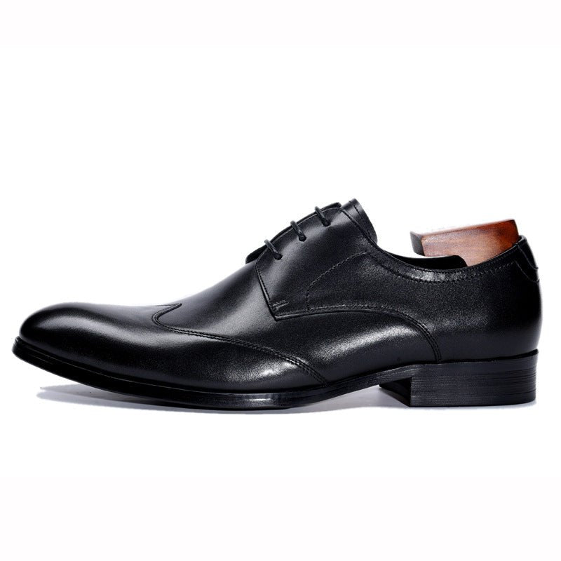 Business Pointed Toe Men's Small Leather Shoes - DunbiBeauty, LLC