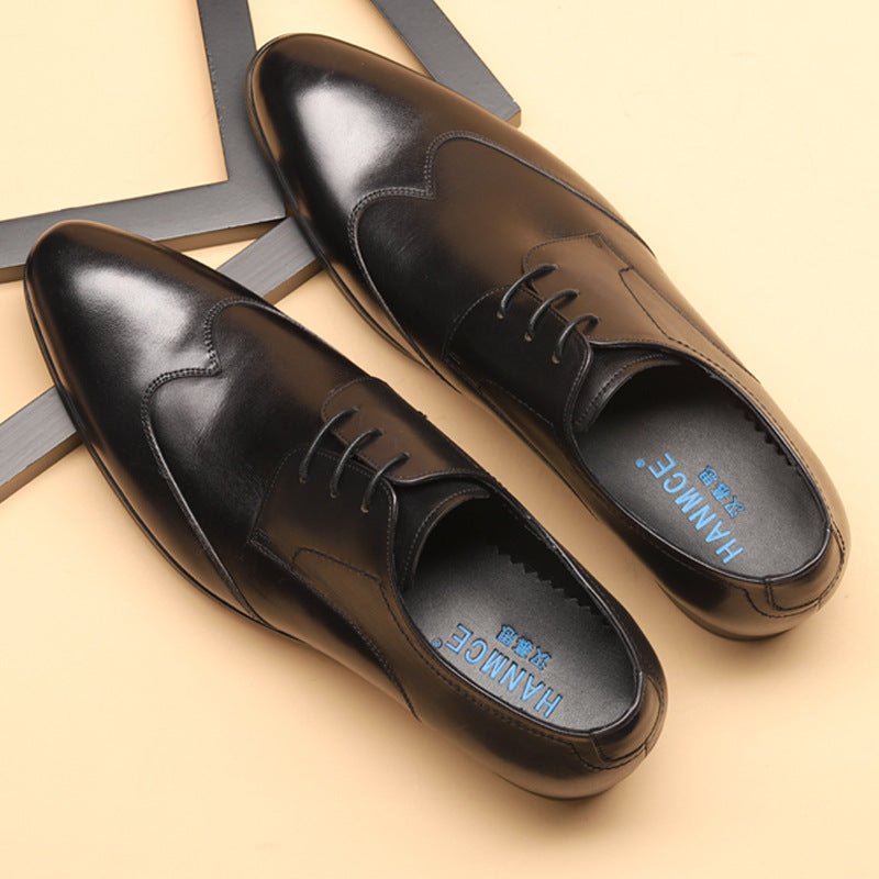 Business Pointed Toe Men's Small Leather Shoes - DunbiBeauty, LLC