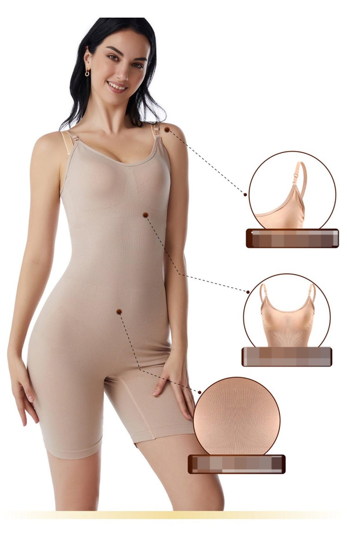 Bust Support Butt-Lift Full Body Shapewear - DunbiBeauty, LLC