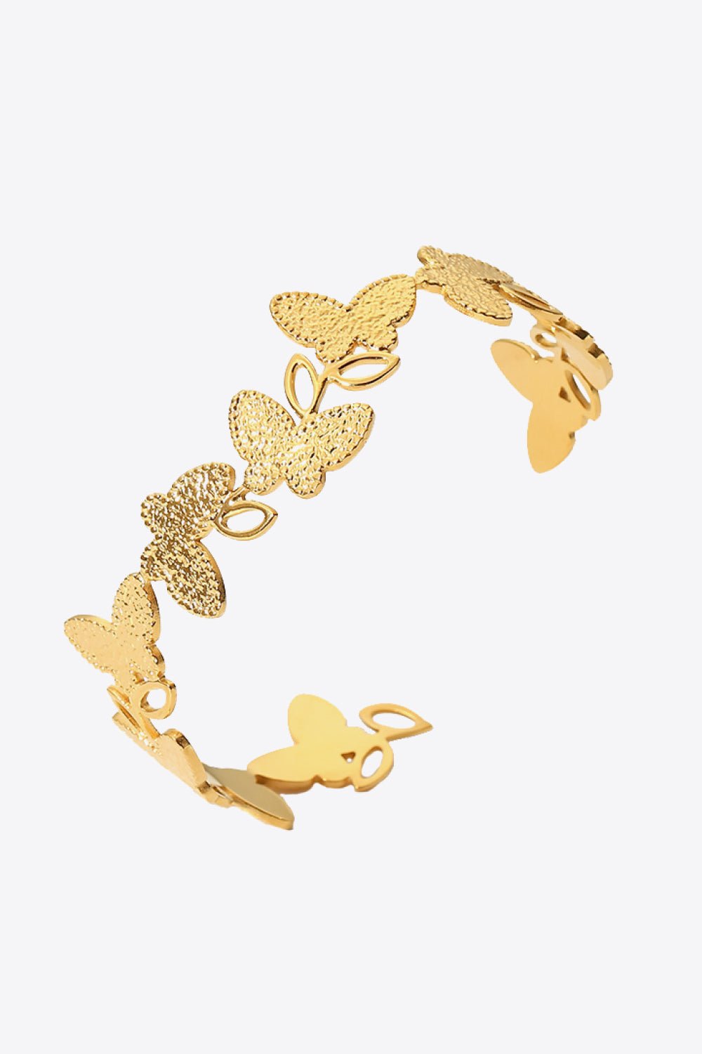 Butterfly-Shape Open Bracelet - DunbiBeauty, LLC