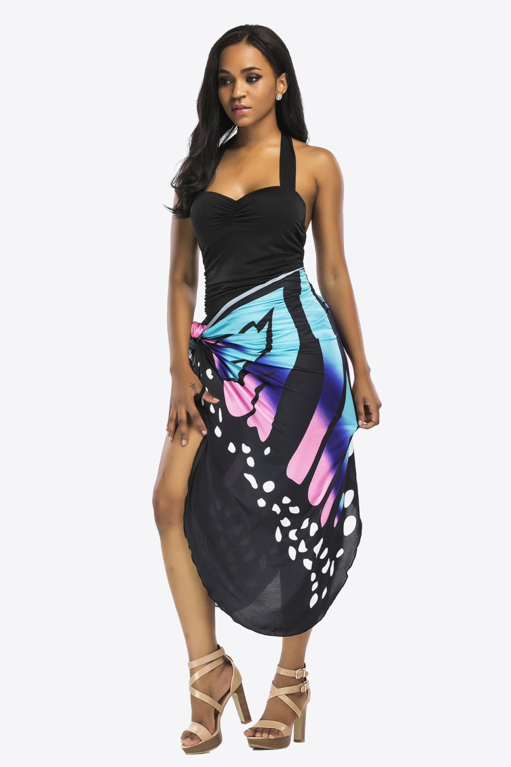 Butterfly Spaghetti Strap Cover Up - DunbiBeauty, LLC