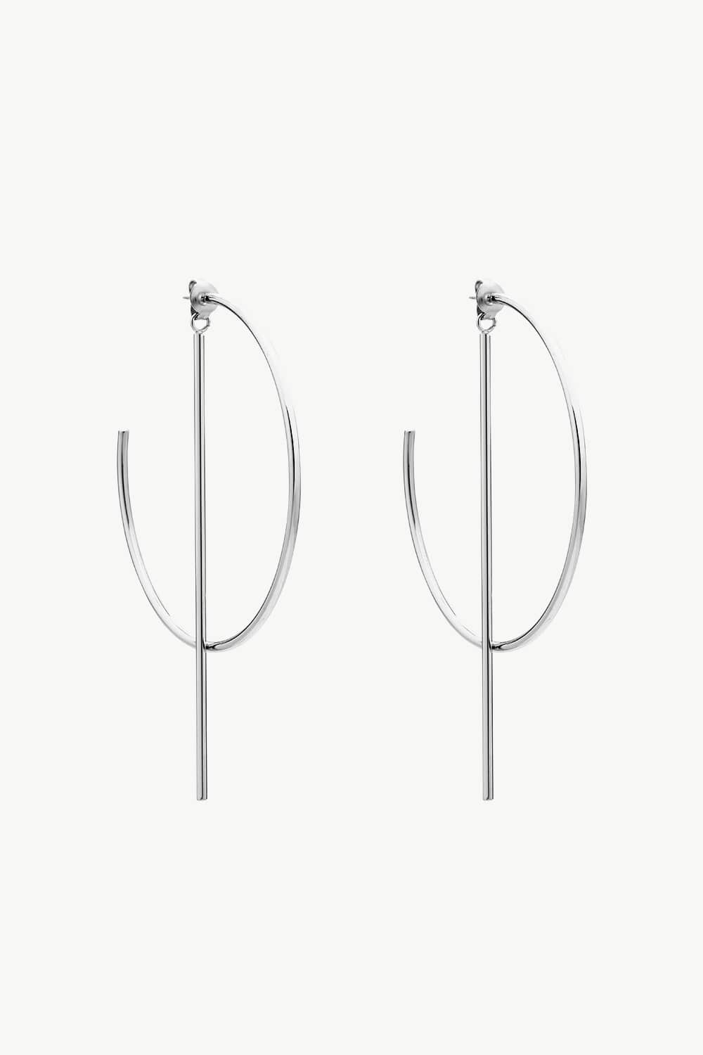 C-Hoop Stainless Steel Earrings - DunbiBeauty, LLC