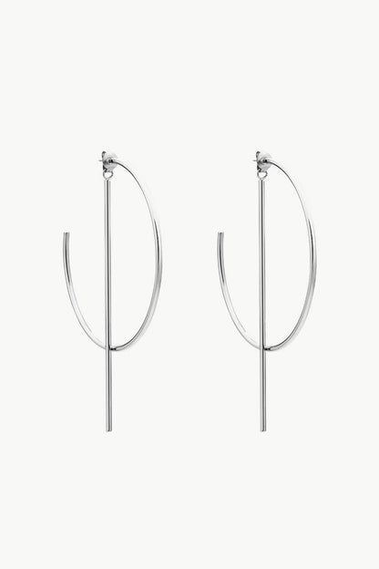 C-Hoop Stainless Steel Earrings - DunbiBeauty, LLC