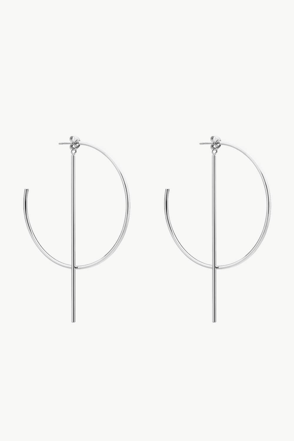 C-Hoop Stainless Steel Earrings - DunbiBeauty, LLC