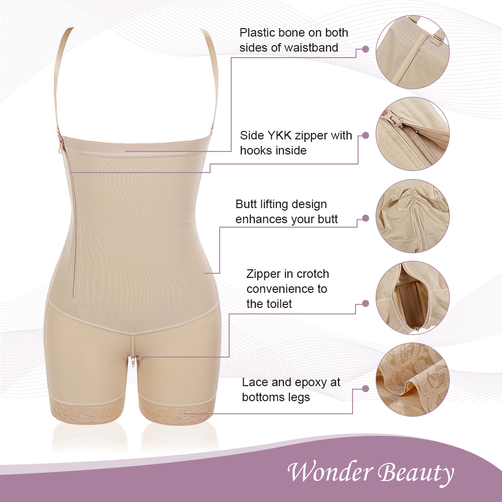 Zipper Seamless High-Waist Women's Full Body Shapewear Kiwidrop